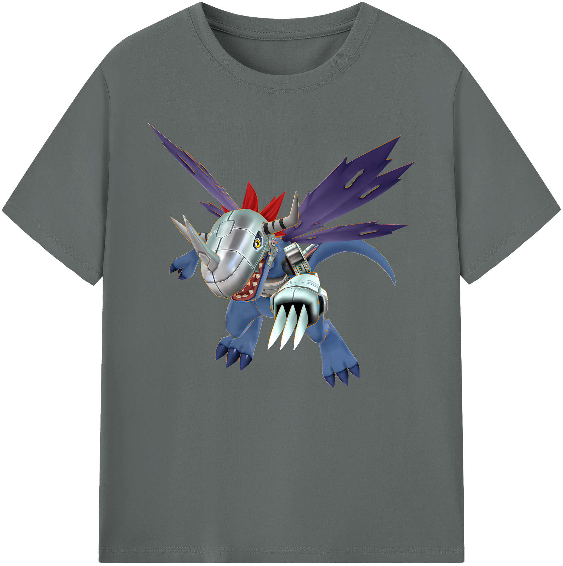 （画像用） Digimon デジタルモンスター/デジモン 綿100％ メンズ半袖Tシャツ｜肌触りやわらか＆通気性